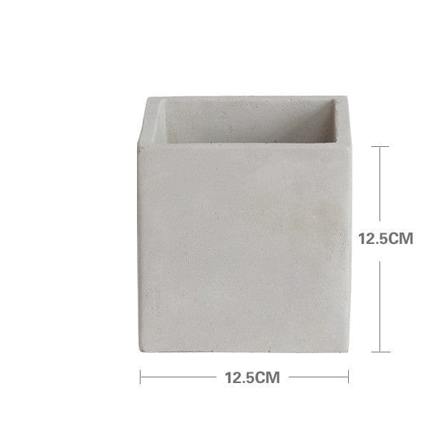 Square cement flowerpot - Image 5