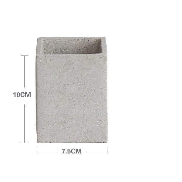 Square cement flowerpot - Image 3