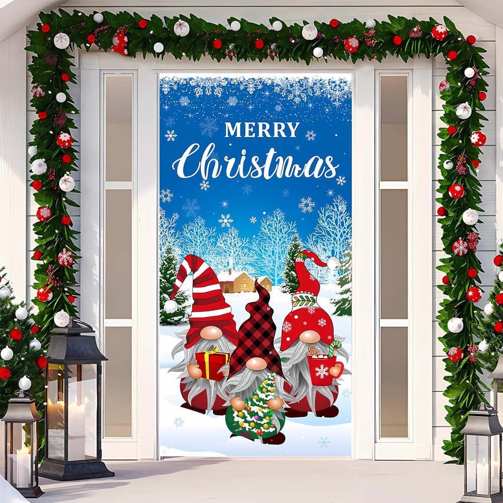 Christmas Curtain Decoration Hanging Cloth Background - Image 27