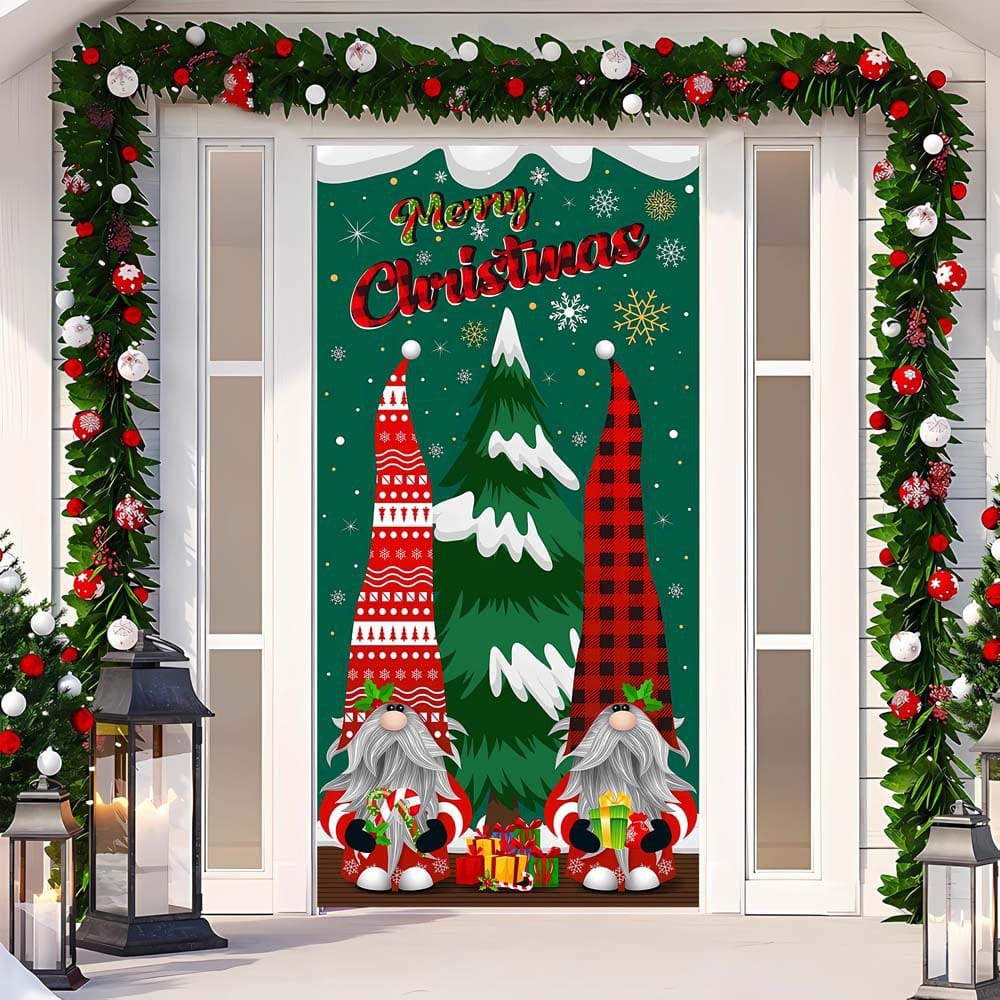 Christmas Curtain Decoration Hanging Cloth Background - Image 20
