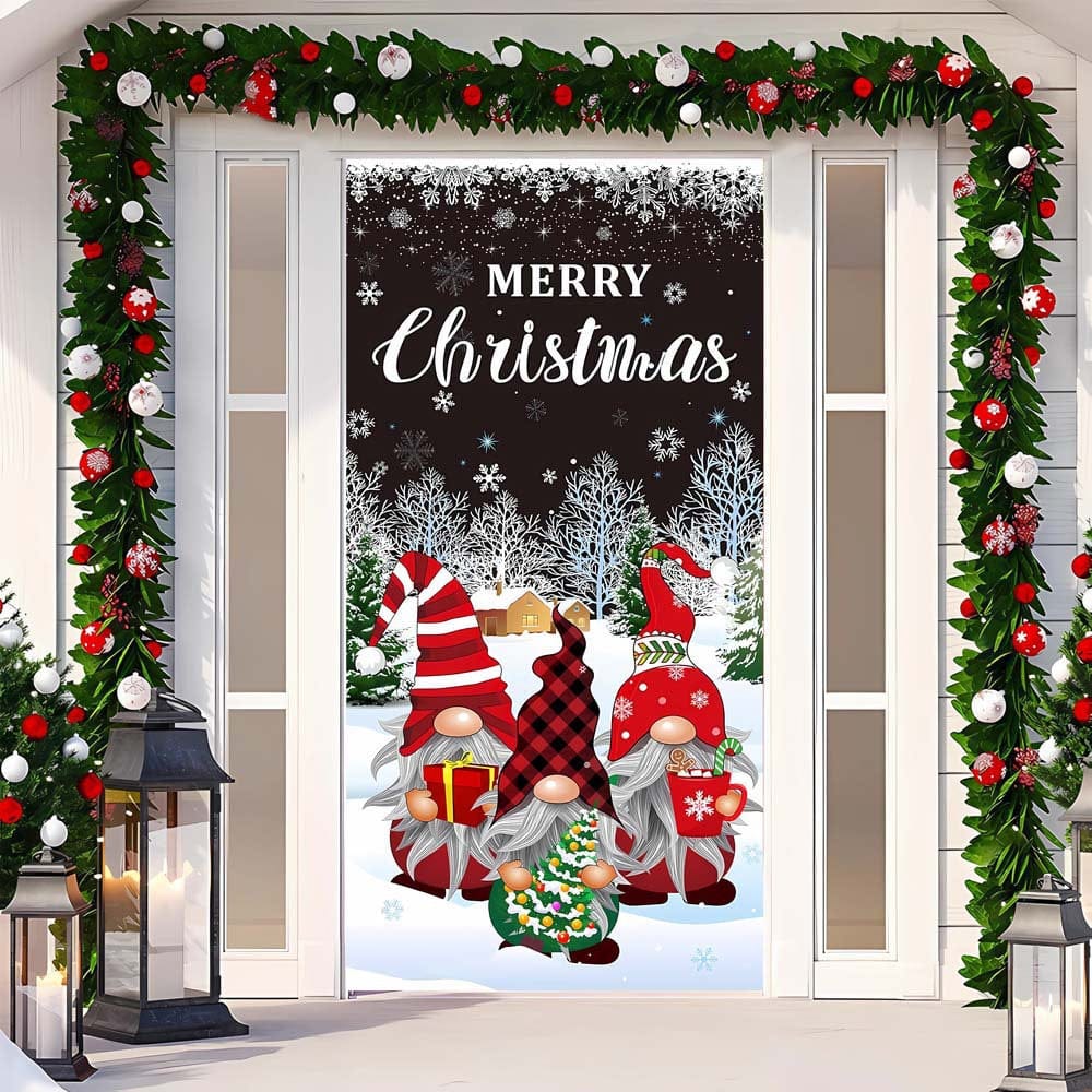 Christmas Curtain Decoration Hanging Cloth Background - Image 21