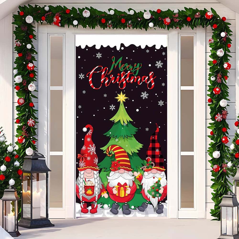Christmas Curtain Decoration Hanging Cloth Background - Image 28