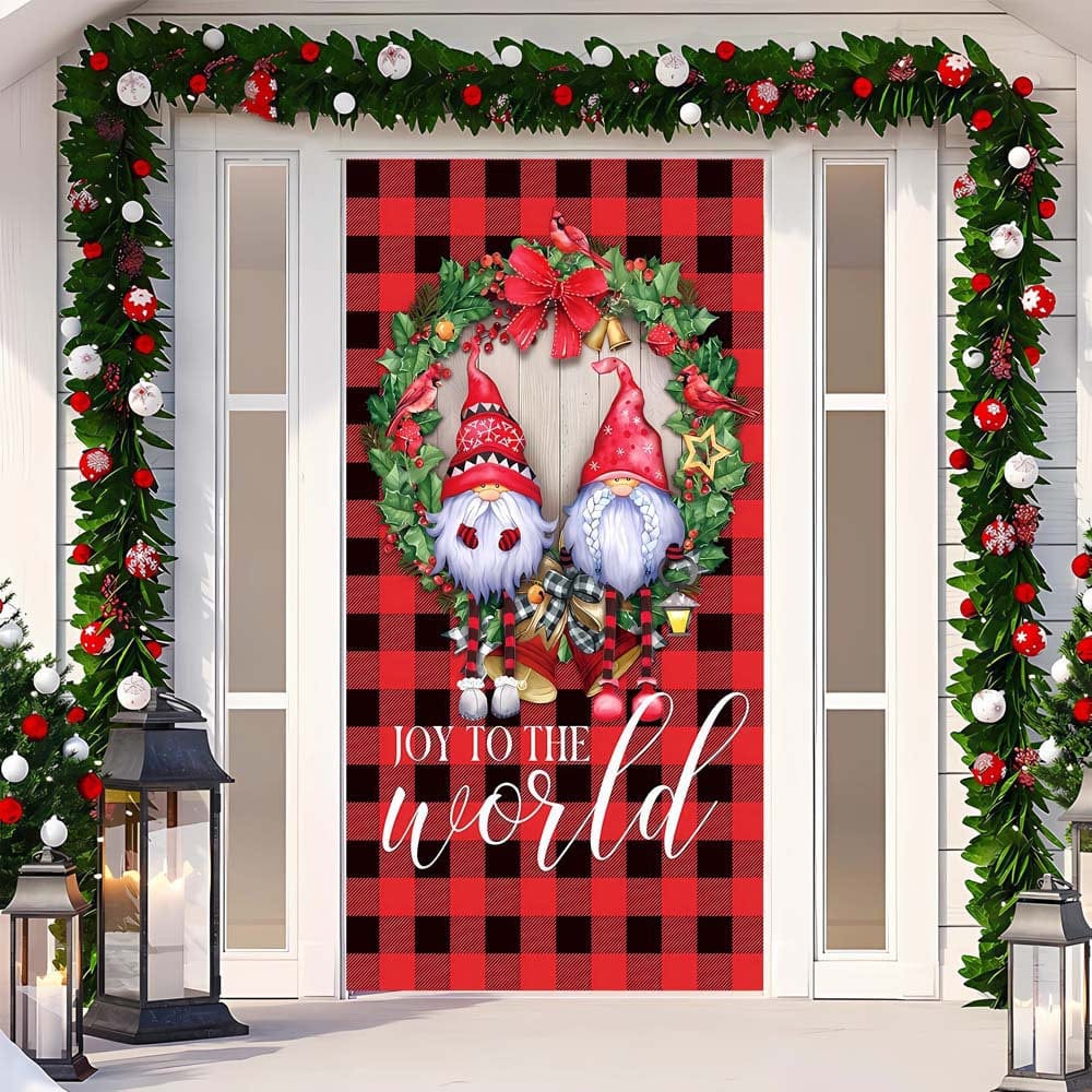 Christmas Curtain Decoration Hanging Cloth Background - Image 25