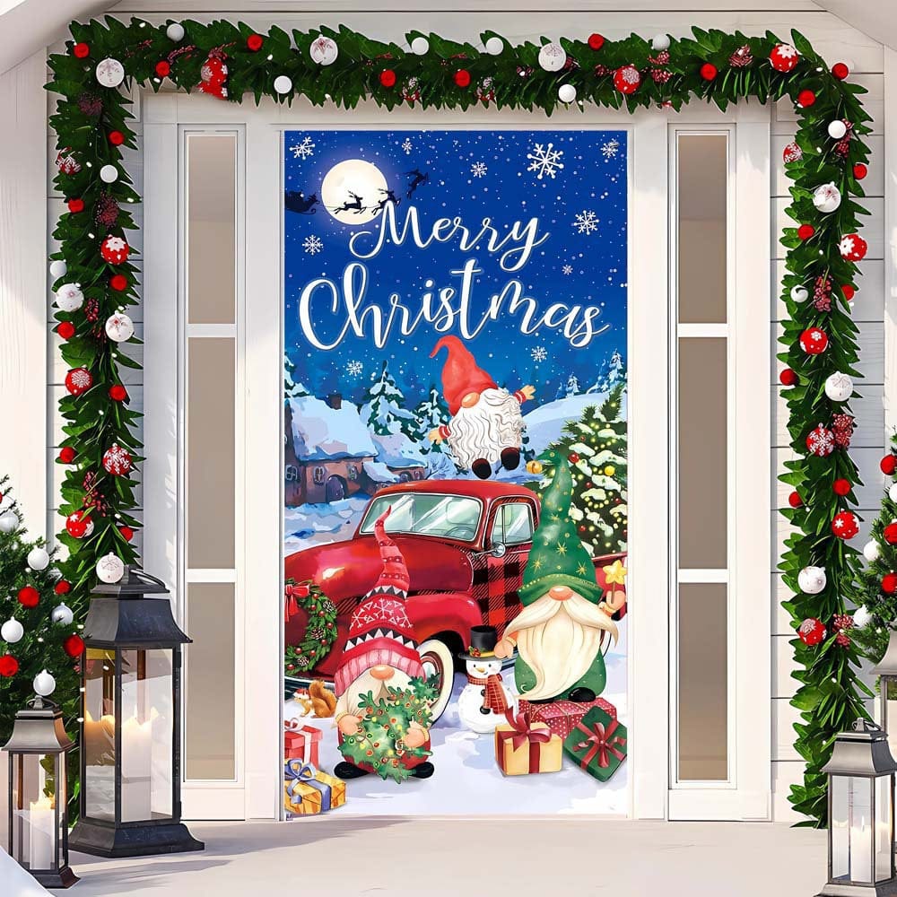 Christmas Curtain Decoration Hanging Cloth Background - Image 22