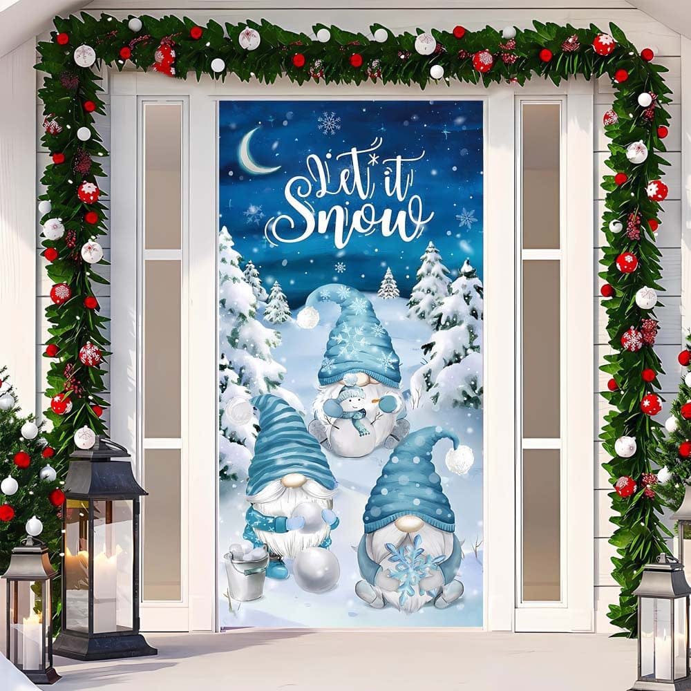 Christmas Curtain Decoration Hanging Cloth Background - Image 23