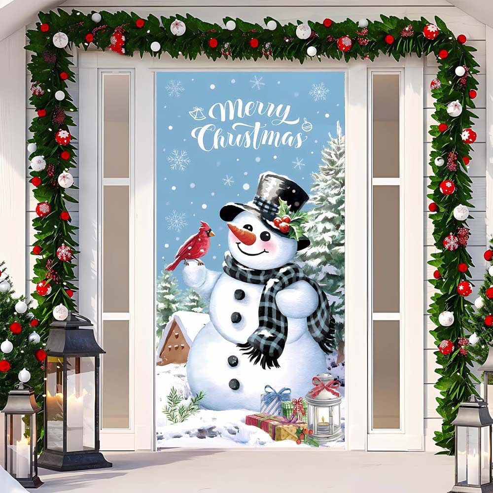 Christmas Curtain Decoration Hanging Cloth Background - Image 6