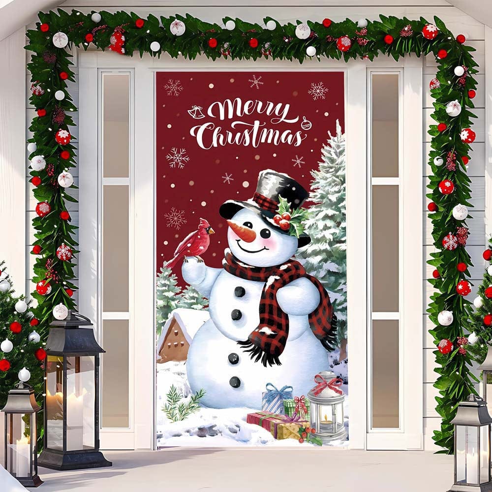 Christmas Curtain Decoration Hanging Cloth Background - Image 5