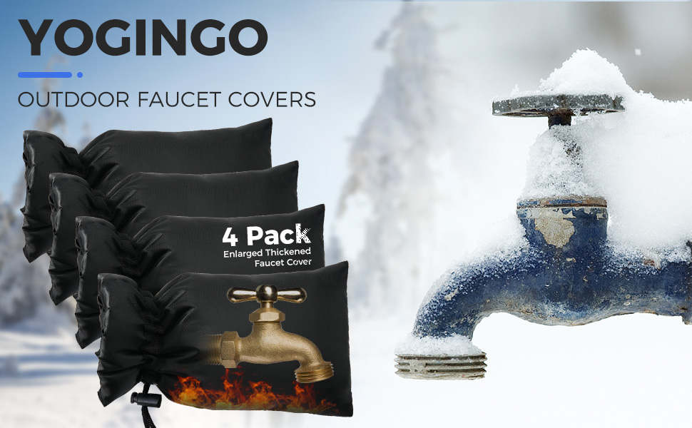 Faucet Covers Hose Bib Winter Freeze Protection Outdoor Heated Water Spigot Covers Freeze Miser