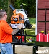 blower holder landscape trailer accessories american manufacturing