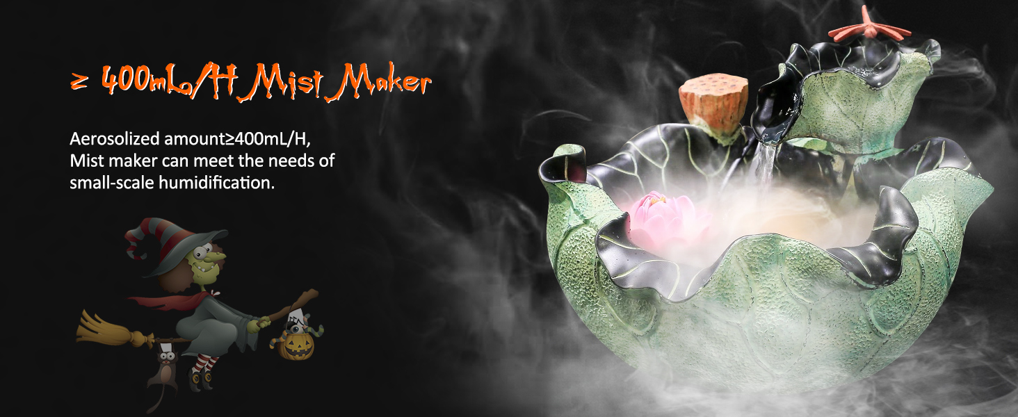 Mist Maker Fog Maker for Water Fountain Pond Rockery Fishtank Vase Birdbath