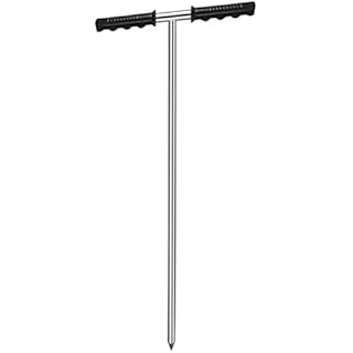 Yardwe Stainless Steel Soil Probe Rod Septic Tank Tool with T Handle 32-48 Inch Adjustable Ground Probe Rod for Locating Underground Pipes Gardening Landscaping