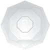 Bloem Tuxton Modern Hexagon Small Planter: 10" - Casper White - Matte Finish, Durable Resin, Modern Design, Optional Drainage Holes, for Indoor and Outdoor Use, Gardening, 2.7 Gallon Capacity - Image 2