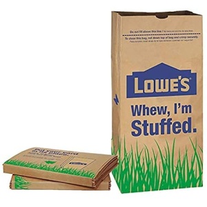 Lowes LF Lowes 30 Gallon Paper Lawn Leaf Trash Bags