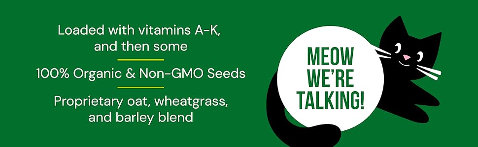 loaded with vitamins A-K, 100% organic and non-GMO, proprietary oat, wheatgrass and barely blend