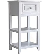 Teamson Home Dawson Freestanding Single Floor Cabinet Bathroom Kitchen Bedroom Living Room Storag...