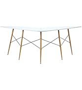 Teamson Home Minimalista Minimalist Dining Tables, Light Gray