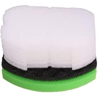 INGVIEE Compatible Filter Foam Wool Pad Set Fit for Blagdon Inpond 5 in 1 6000 and 6 in 1 9000 Filter (1x Black Coarse, 1x Green Medium, 6X Polymer Wool Pad)