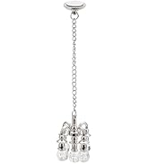 Dollhouse Miniature Chandelier 1:12 Scale Chrystaline Chandelier Pendant 5 Head Hanging Ceiling L...
