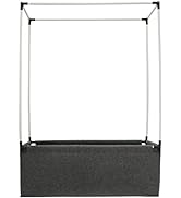 Gardzen Raised Garden Bed - Planter Box Comes with Pipe Frame, NO-Till Living Soil Fabric Grow Bed
