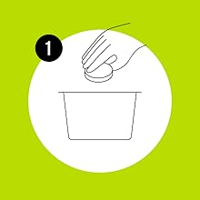 Place soil disk in planter.