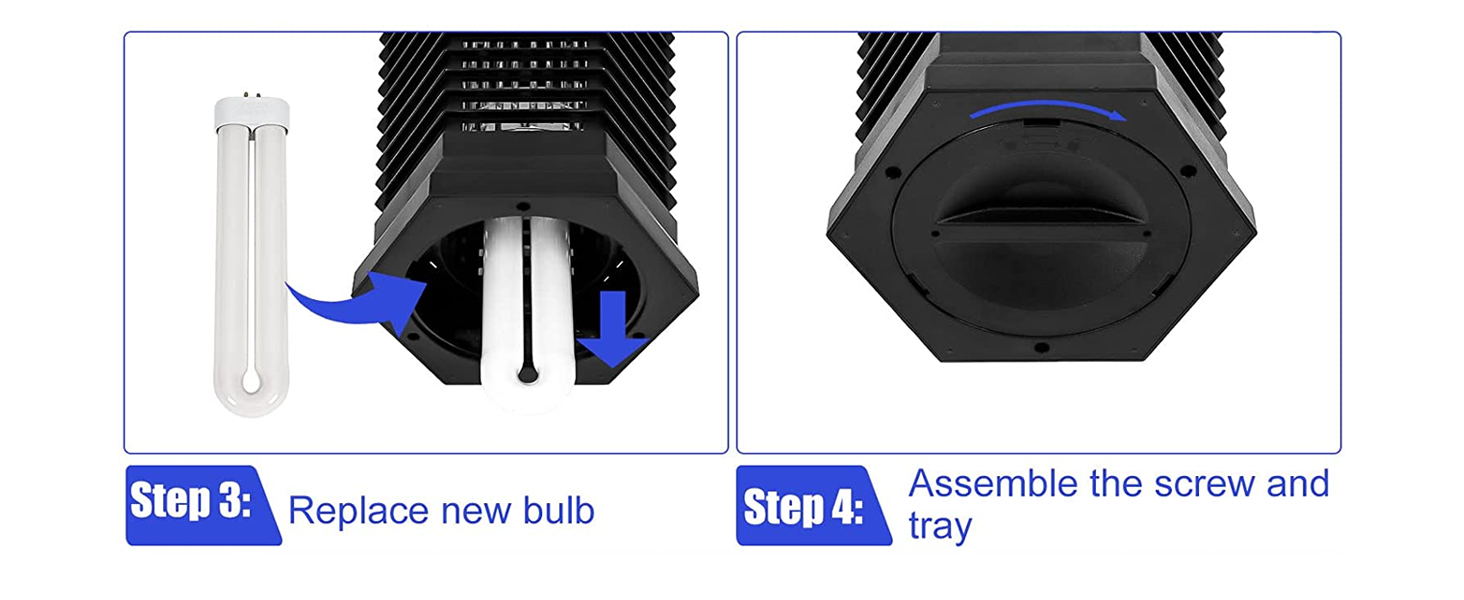 Klahaite Replacement Bulb for K15, X3,T6, T8, T9 Bug Zapper Outdoor, 4-pin