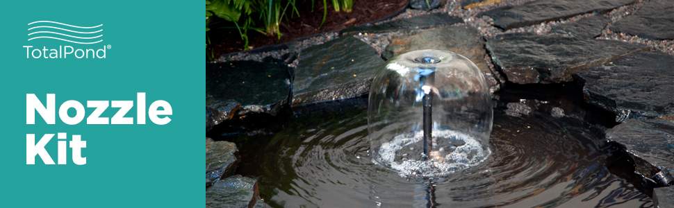 pond fountain pump kit water nozzle head outdoor parts small waterfall