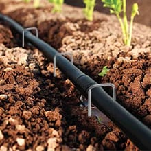 Garden Stakes U-Shaped Tent Stakes Galvanized Landscape Staples Ground Stakes Christmas Decorations