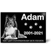 ADFSTONE Pet Memorial Stones Personalized Dog Remembrance Gifts, Customized Dog Picture Grieving ...