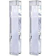 2 Pack Crystal Glass Long Candle Holder 9'' Height Candlesticks Dinner Table Decor for Home Table...