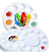 WNATN Paint Tray Palettes, Plastic White Palettes for Kids & Students,Paint Tray for Art Class ,C...
