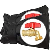 POROLIR Outdoor Faucet Covers for Winter Freeze Protection, Upgraded Thicken 8.5" H x 6.1" W Outs...