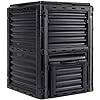 F2C Garden Compost Bin from BPA Free Material -80 Gallon(300 L) Large Compost Bin Aerating Outdoor Compost Box Easy Assembling, Lightweight, Fast Creation of Fertile Soil, Black - Image 3