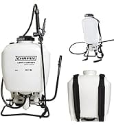 Chapin 60114 4-Gallon Poly Backpack Sprayer with 3-Stage Filtration System for Fertilizers, Herbi...
