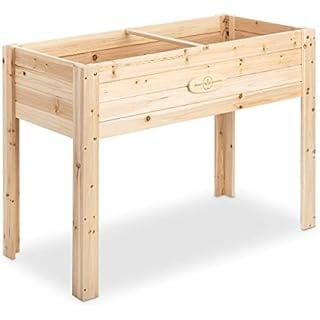 Boldly Growing Cedar Raised Planter Box with Legs – Elevated Wood Raised Garden Bed Kit – Grow Herbs and Vegetables Outdoors – Naturally Rot-Resistant - Unmatched Strength Lasts Years (4x2)