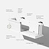 Veradek Brixton Series Plastic Railing Planter - Rectangular Planter for Outdoor Deck/Balcony | Crack-Resistant with Adjustable Rail Attachment | Classic Estate Design for Herbs, Succulents, Flowers - Image 2