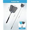 CUNCUI Fly Swatter Heavy Duty Set, with Durable Telescopic Stainless Steel Extendable Handles, for Home, Classroom and Office, 2Pcs, 2 Colors - Image 2