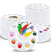 WNATN Paint Tray Palette,60pcs Paint Trays for Kids,Plastic Paint Pallet or Pupils to Painting,DI...