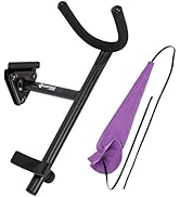 Saintfield Studios - Tenor Saxophone Wall Mount - Matte Black Steel Sax Studio Stand - Complete w...