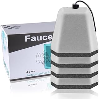 Manumarine Outdoor Faucet Covers for Winter, Foam Spigot Covers Winter Insulated for Freeze Protection (4pcs)