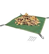 Gardzen Oxford Leaf Tarp for Collecting Leaves, Reusable Yard Tarp Leaf Collector for Clean-Ups