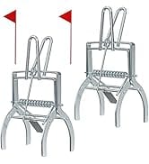 2 Pack Mole Traps That Kill Best, Mole Trap Easy to Set, Galvanized Steel Scissor Mole Traps for ...