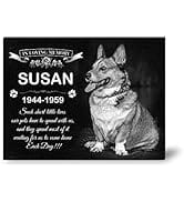 ADFSTONE Pet Memorial Stones Personalized Dog Remembrance Gifts, Customized Dog Picture Grieving ...