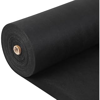 Towallmark Geotextile Landscape, 4ft x 100ft & 6oz Geotextile Fabric, PP Drainage 350N Tensile Strength & 440N Load Capacity, for Driveway & Road Stabilizationr, Erosion Control, French Drains