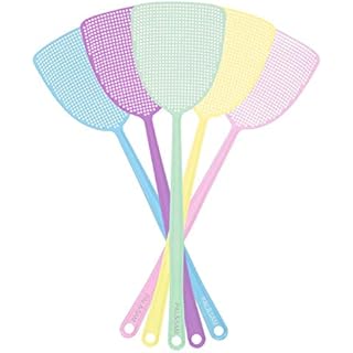 PAL&SAM Fly Swatter, Strong Flexible Manual Swat Set, Assorted Colors (5 Pack)