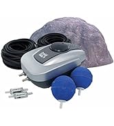 CrystalClear PondAir 2, Aeration Kit for Water Gardens & Koi Fish Ponds up to 2,000 Gallons, Quie...