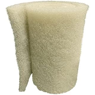 Aquatic Experts Beige COARSE Pond Filter Pad - 1.25 inch Thick - Bulk Roll Water Garden Filter Pond Media - Made in USA, (1.25 inch by 14 inch by 56 inch)