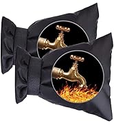 Hometopia Outdoor Faucet Cover for Winter - Pro 7.1''W x 9.8''H Water Socks Freeze Protection Pip...