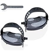 Katai - 1 Pair Replacement Exercise Bike Pedals with Durable PVC Straps - 9/16 Inch Thread Heavy-...