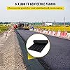 VEVOR Driveway Fabric, Heavy Duty 6x300ft 3oz Woven Landscape Fabric, Garden Weed Barrier Fabric, Weed Control Fabric, Geotextile Fabric for Landscaping, Ground Cover, Weed Block Gardening Mat, Black - Image 2
