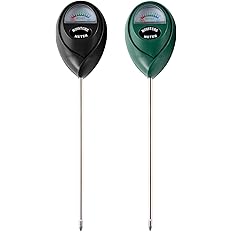 Fpxnb 2 Packs Soil Moisture Meter, Plant Water Meter for House Plants, Soil Tester Test Kit Soil for Garden Lawn Farm Indoor